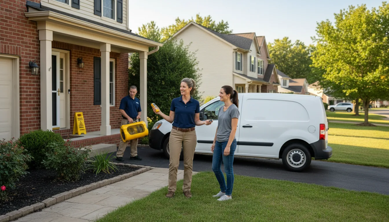 Residential water damage restoration in Fort Oglethorpe, GA